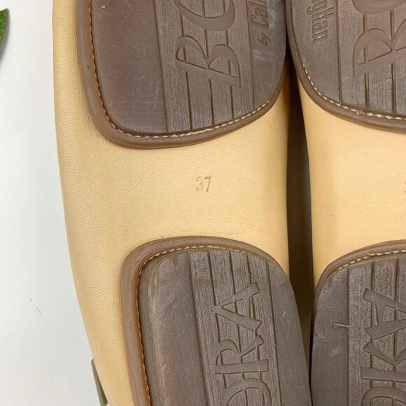 Callaghan Moccasins Slip On Shoes Tan Leather Flats Women's 37 US 6.5 - Picture 13 of 14